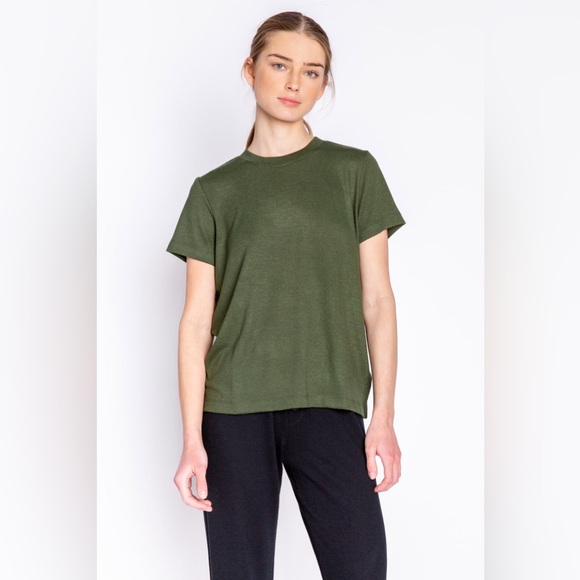 P.J SALVAGE RELOVED LOUNGE SHORT SLEEVE TOP - Picture 1 of 13